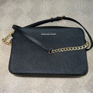 MK Michael Kors Black Crossbody Shoulder Bag